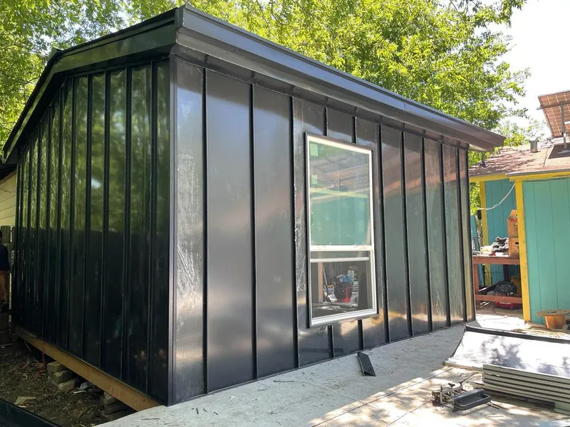 Black standing seam metal wall panels for Roof Inspection in Mount Kisco