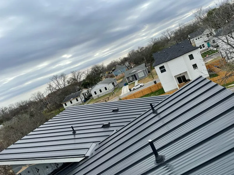 Standing seam metal roof panels with vents for Skylight Repair in Mount Kisco